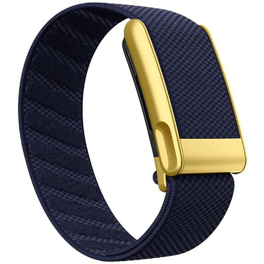 TweeDorbs SuperKnit Nylon Sports Loop Adjustable Replacement Strap for Whoop 5.0 Peak in Golden Metal