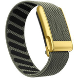 TweeDorbs SuperKnit Nylon Sports Loop Adjustable Replacement Strap for Whoop 5.0 Peak in Golden Metal