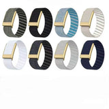 TweeDorbs SuperKnit Nylon Sports Loop Adjustable Replacement Strap for Whoop 5.0 in Golden Metal
