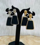 TweeDorbs Black Statement Earrings