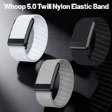 TweeDorbs SuperKnit Nylon Sports Loop Adjustable Replacement Strap for Whoop 5.0 in Black Metal(ONLY BAND NOT WHOOP)