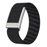 TweeDorbs SuperKnit Nylon Sports Loop Adjustable Replacement Strap for Whoop 5.0 Peak in Silver Metal