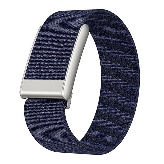 TweeDorbs SuperKnit Nylon Sports Loop Adjustable Replacement Strap for Whoop 5.0 PEAK in Silver Metal(ONLY BAND NOT WHOOP)