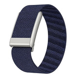 TweeDorbs SuperKnit Nylon Sports Loop Adjustable Replacement Strap for Whoop 5.0 Peak in Silver Metal
