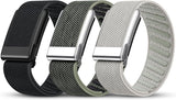 TweeDorbs SuperKnit Nylon Sports Loop Adjustable Replacement Strap for Whoop 5.0 Peak in Silver Metal