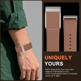 TweeDorbs Genuine Leather Replacement Band Strap for Whoop 5.0