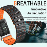 TweeDorbs Magnetic Breathable Silicone Soft Sports Loop Adjustable Replacement Strap for Whoop 5.0 PEAK